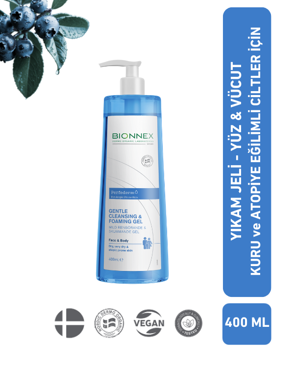 Perfederm Kuru ve Atopiye Eğilimli Ciltler için Yıkama Jeli - Yüz & Vücut