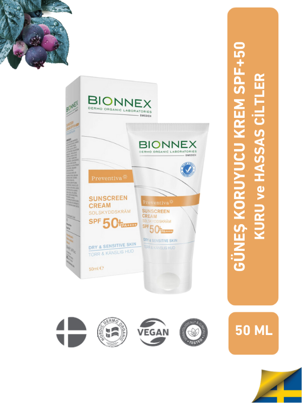 Preventıva Güneş Kremi – SPF 50 + Kuru - Hassas Ciltler