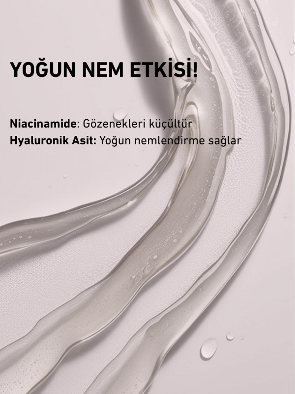 NIACINAMIDE %10 + HYALURONIC ACID %2 SERUM