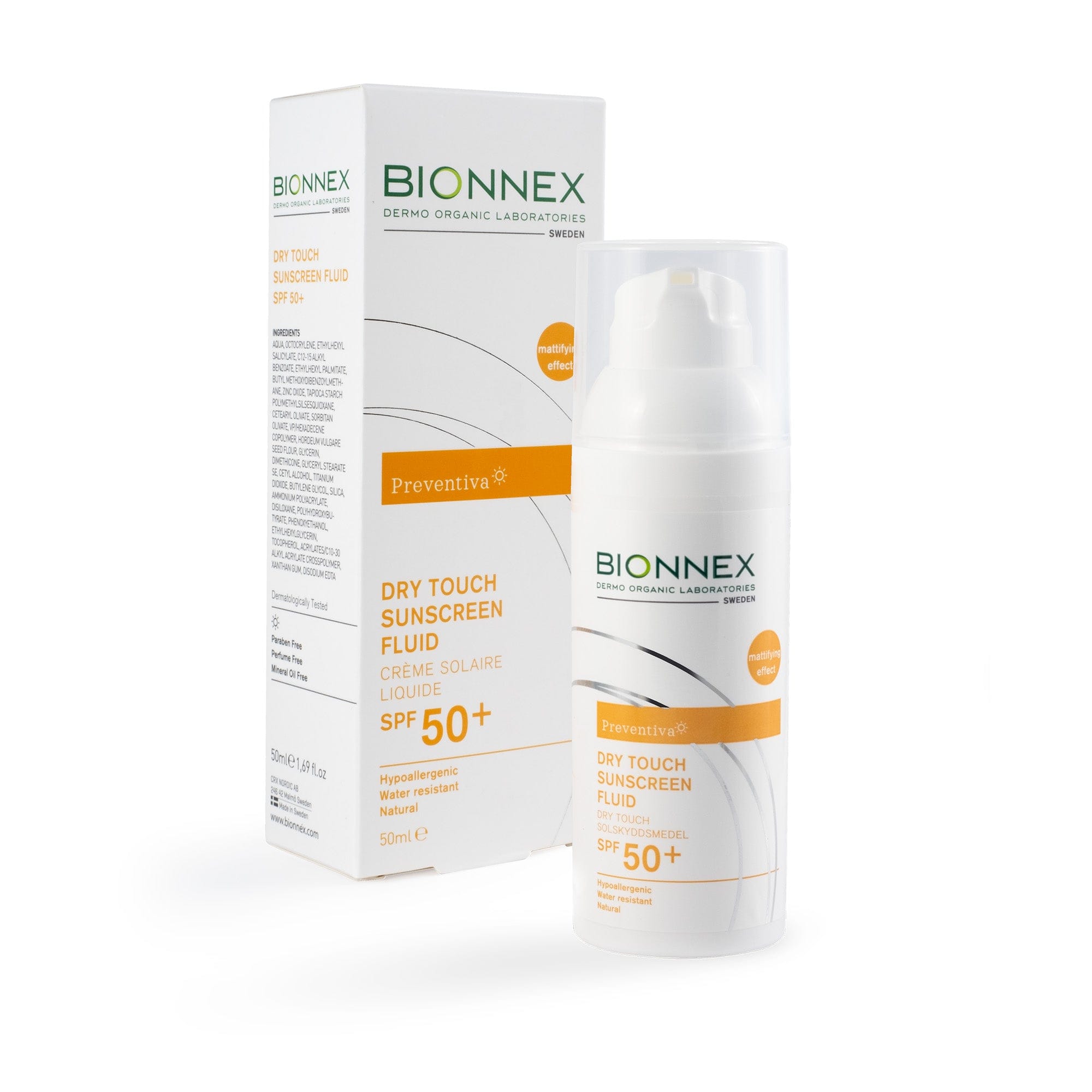 DRY TOUCH SUNSCREEN FLUID SPF50+ BIONNEX